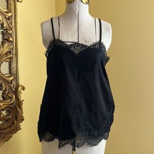 Storia Black Lace Trim Cami
